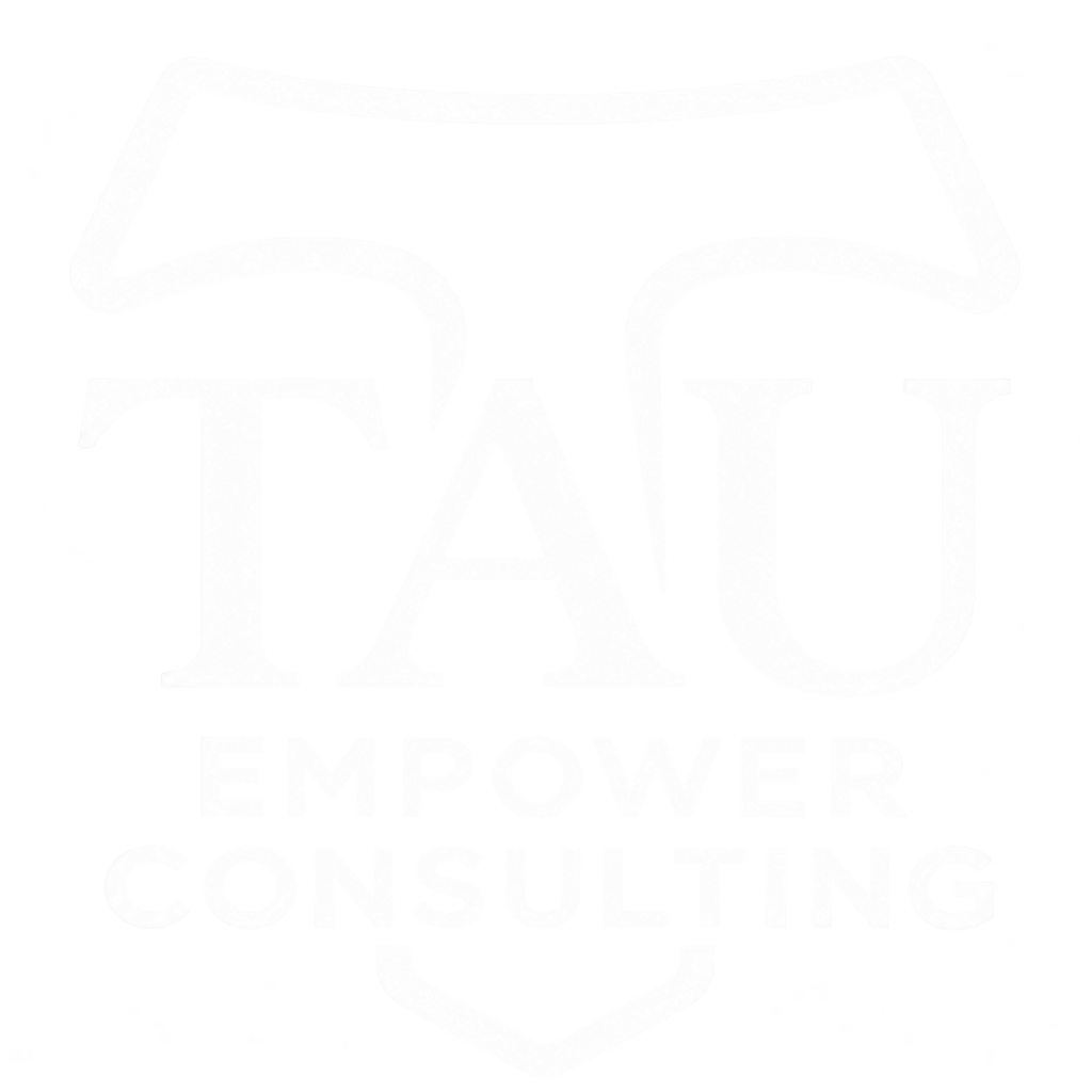 logo bianco tau empower consulting